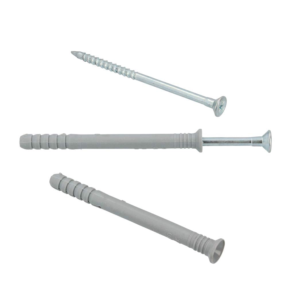 6 x 80mm Hammer Drive Plug With Collar - SMK/SMNK (100 pcs)